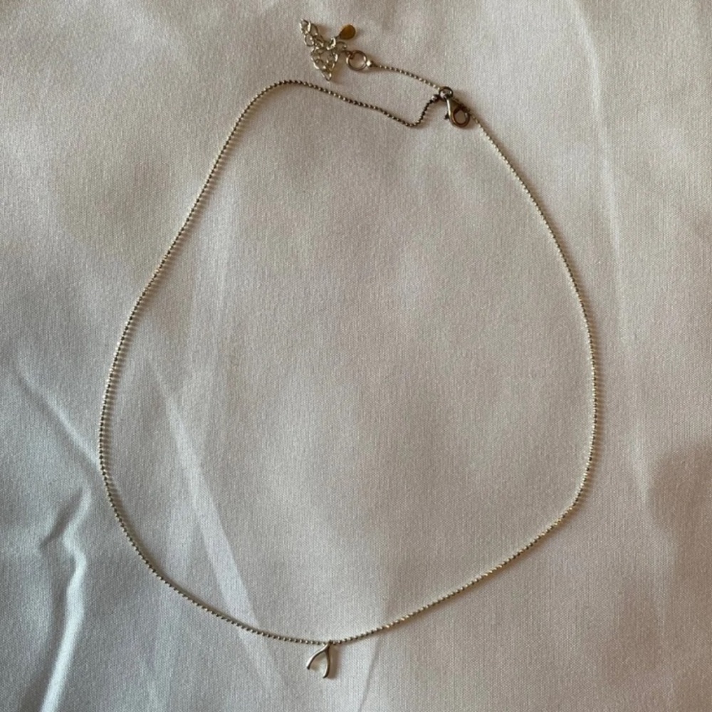 Silpada silver wishbone necklace- “good luck”